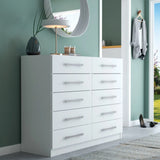 Cômoda Vitoria 10 Gavetas Pintura UV Fosca