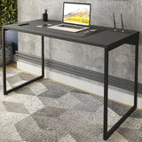Mesa Escrivaninha MDF Preta Industrial 90 CM Moderna Home Office Quarto Estudo Computador Notebook