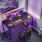 Mesa Escrivaninha MDF Preta Industrial 90 CM Moderna Home Office Quarto Estudo Computador Notebook