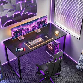 Mesa Escrivaninha MDF Preta Industrial 90 CM Moderna Home Office Quarto Estudo Computador Notebook