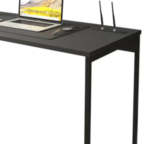 Mesa Escrivaninha MDF Preta Industrial 90 CM Moderna Home Office Quarto Estudo Computador Notebook