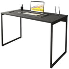 Mesa Escrivaninha MDF Preta Industrial 90 CM Moderna Home Office Quarto Estudo Computador Notebook