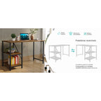 Escrivaninha Mesa Office Estudo Estilo Industrial 110cm