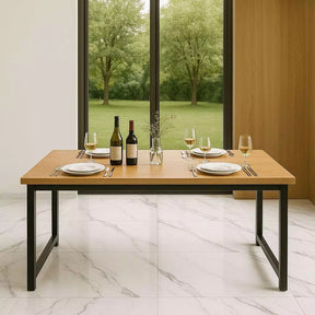 QUEIMA DE ESTOQUE - Mesa de Jantar/Escritório Estilo Indústrial Estrutura de Metal 120x80 cm