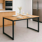 QUEIMA DE ESTOQUE - Mesa de Jantar/Escritório Estilo Indústrial Estrutura de Metal 120x80 cm