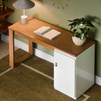 Escrivaninha Star Paris MDF Amadeirada com Porta Para Home Office ou Estudo Moderna e Funcional