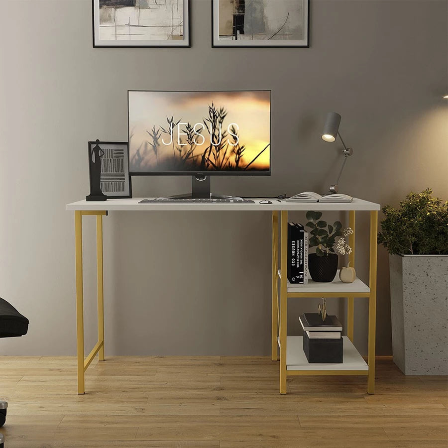 Escrivaninha Mesa Office Estudo Estilo Industrial 110cm