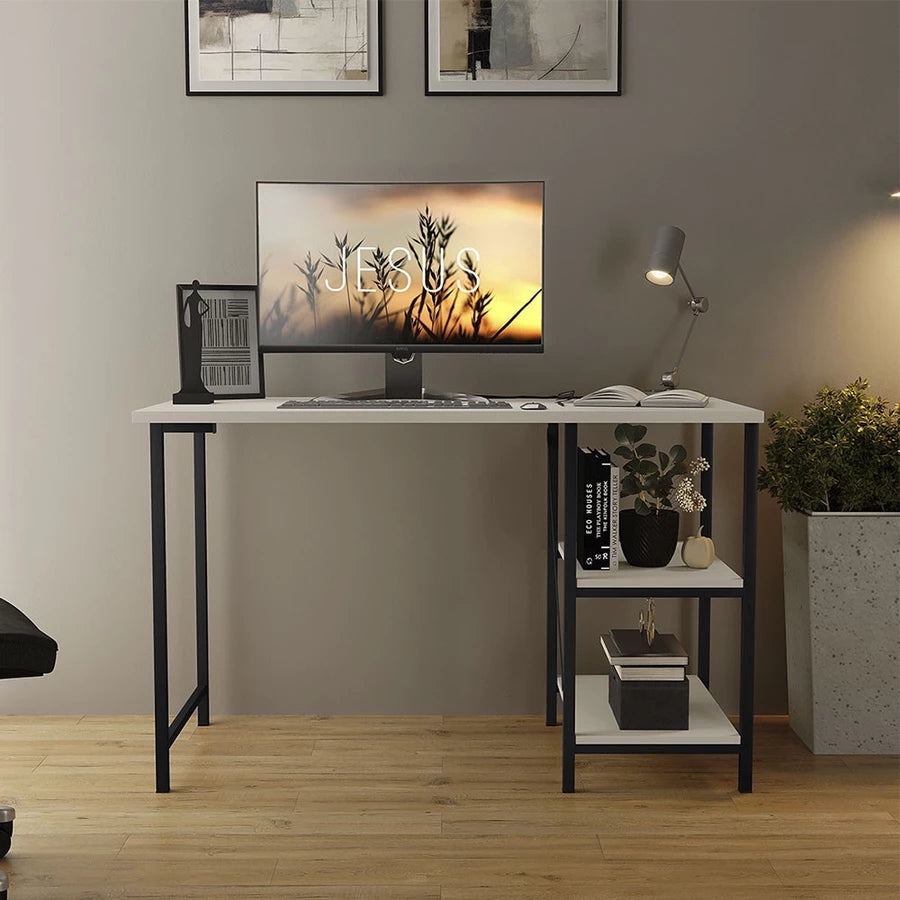 Escrivaninha Mesa Office Estudo Estilo Industrial 110cm