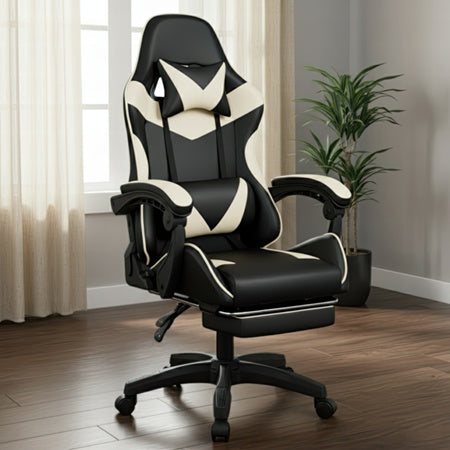 Cadeira Gamer Profissional Escritório Ergonômica Reclinável Confortável Com Rodinha E Apoio Para Pés