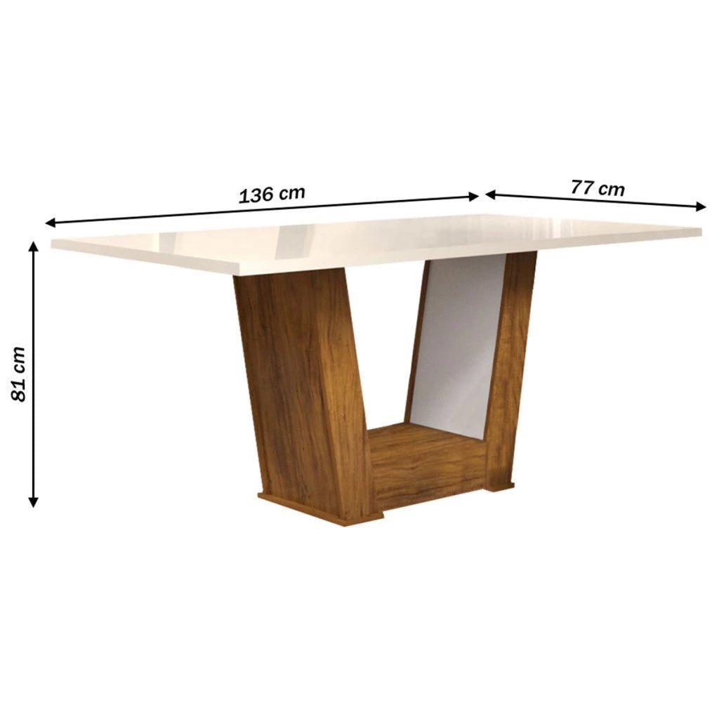 Mesa de Madeira 6 Lugares Helena Imbuia