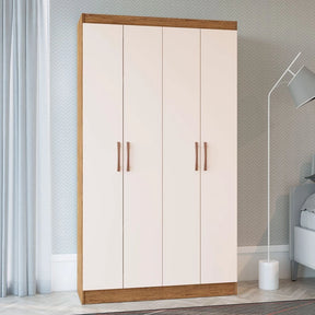 Guarda-Roupa Solteiro 4 Portas Lyon 8 Prateleiras