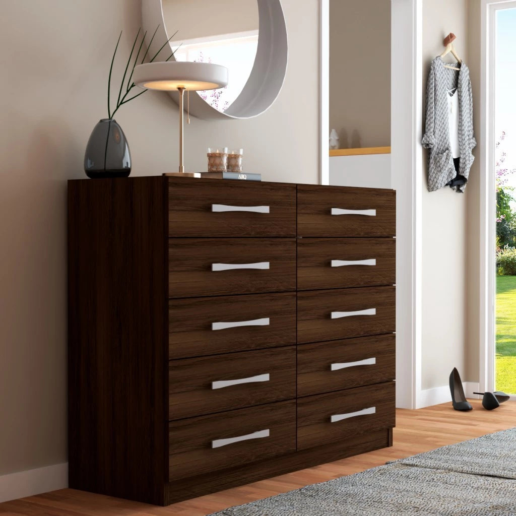 Cômoda Vitoria 10 Gavetas Pintura UV Fosca