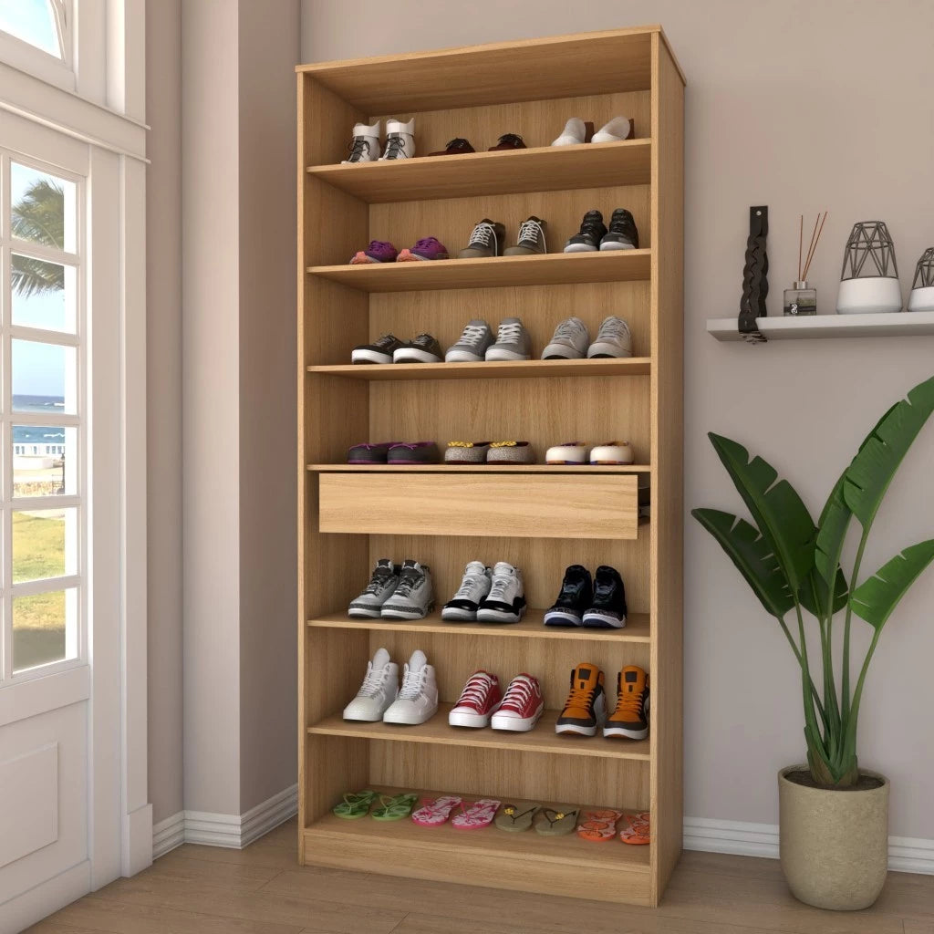 Sapateira Rubi 2 Portas com Espelho 1 Gaveta para 15 pares de Sapato