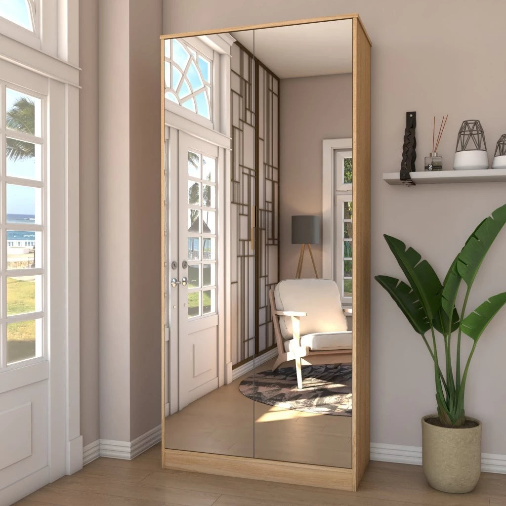 Sapateira Rubi 2 Portas com Espelho 1 Gaveta para 15 pares de Sapato