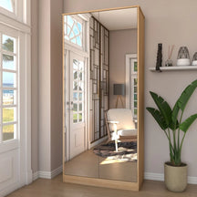 Sapateira Rubi 2 Portas com Espelho 1 Gaveta para 15 pares de Sapato