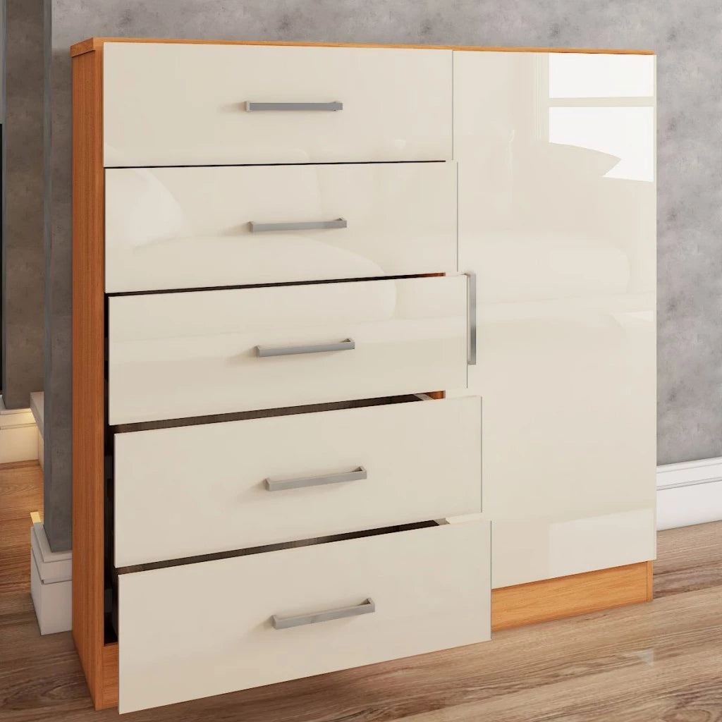 Cômoda Angra 5 Gavetas 1 Porta