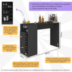 Bancada Balcão/Mesa de Cozinha Gourmet com Adega e 1 Porta