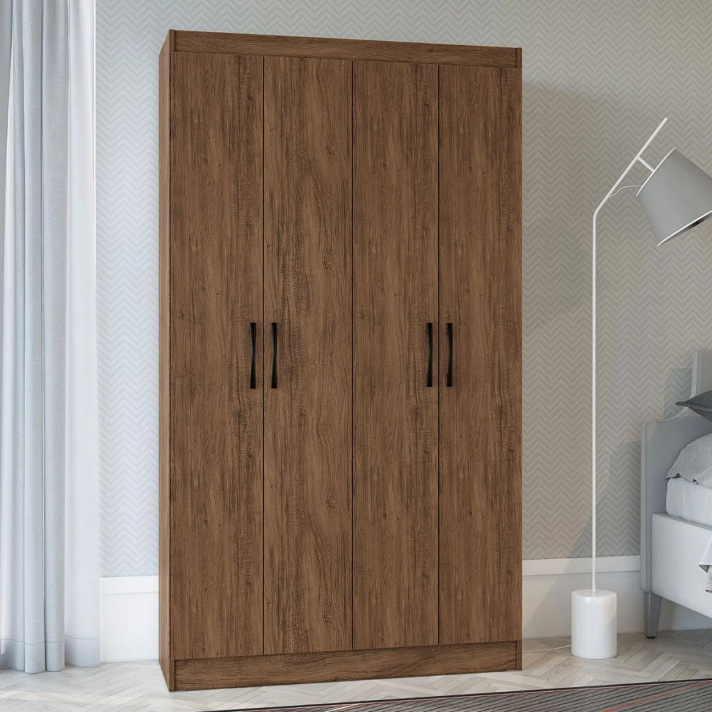 Guarda-Roupa Solteiro 4 Portas Lyon 8 Prateleiras