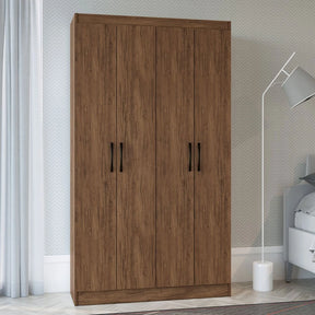 Guarda-Roupa Solteiro 4 Portas Lyon 8 Prateleiras