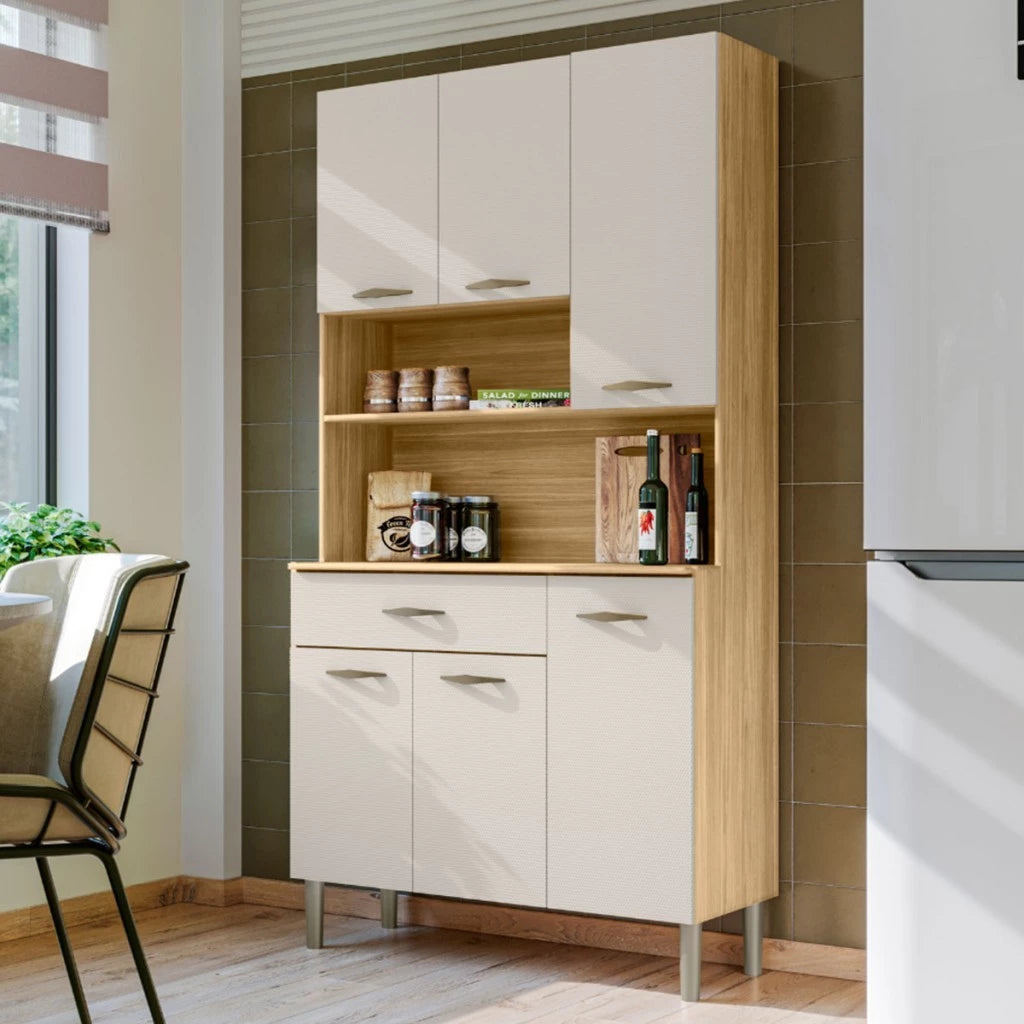 Armário de Cozinha Apolo 6 Portas 1 Gaveta